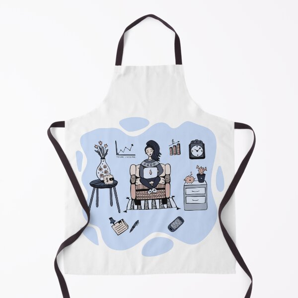 Item preview, Cute woman freelancer at home designed and sold by OM-lova.