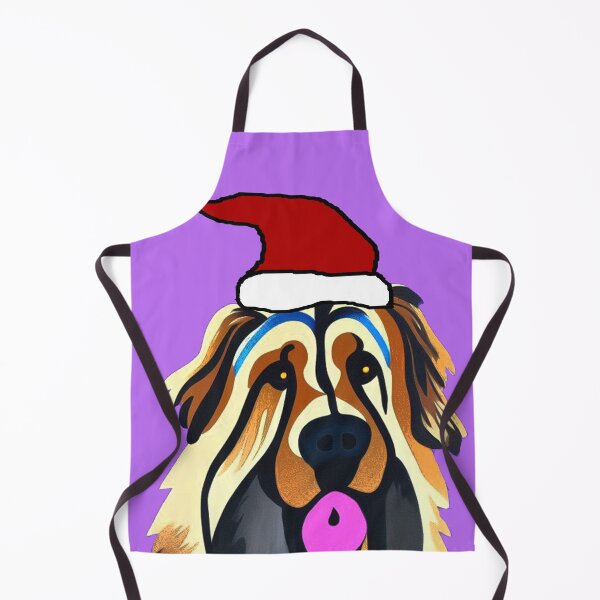 Item preview, Funny Cool Leonberger Dog in Santa Hat Christmas designed and sold by Nature's Fancy.