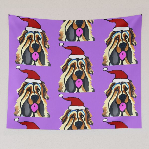 Item preview, Funny Cool Leonberger Dog in Santa Hat Christmas designed and sold by Nature's Fancy.