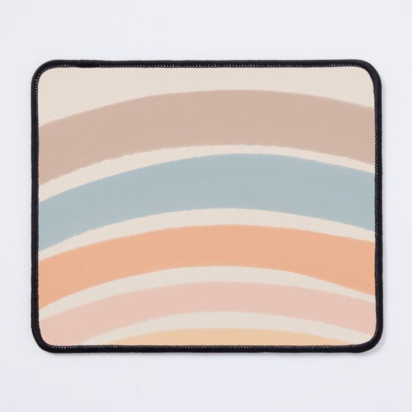 Item preview, Neutral Colors Wavy Lines Curvy Stripes Pattern Boho Aesthetic Sky Blue designed and sold by scorpiolane.
