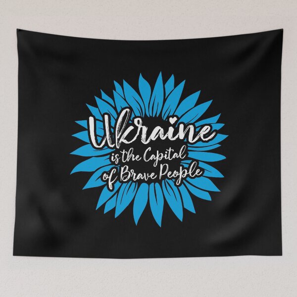 Item preview, Sunflower Ukraine is the Capital of Brave People Ukrainian Support designed and sold by lxmag.