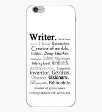 Writer Description iPhone Case