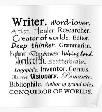 Writer Description Poster