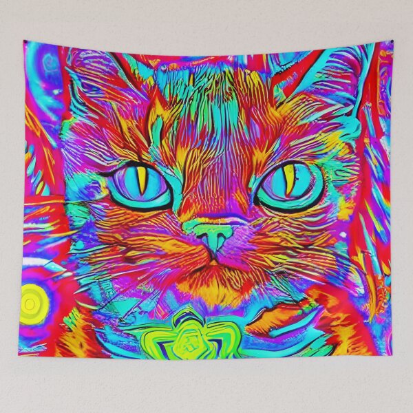 Item preview, Psychedelic Cat designed and sold by jwitk27.