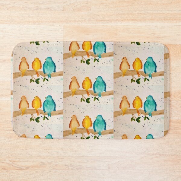 Item preview, Three Cute birds on a branch.  designed and sold by watercolorsLiz.