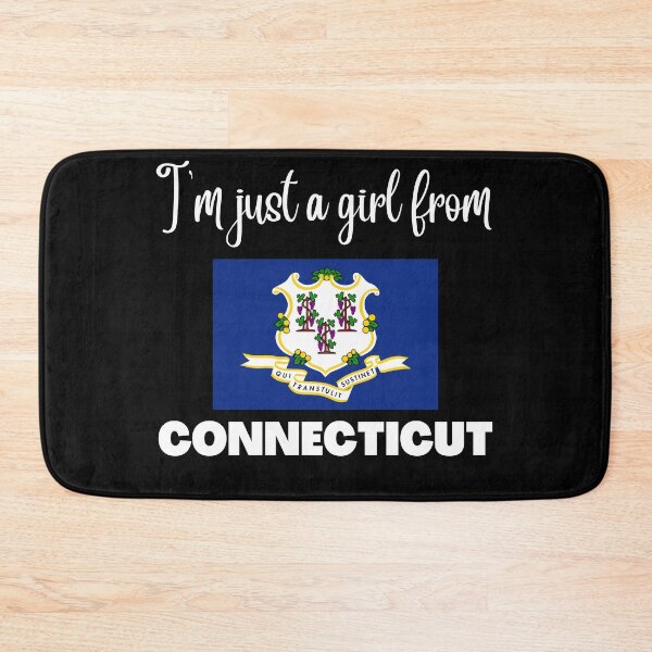 Item preview, I’m just a girl from Connecticut- State pride design for women and girls designed and sold by DesignsByDaddy.
