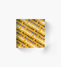 Kombi Kombi Kombi - Yellow Acrylic Block