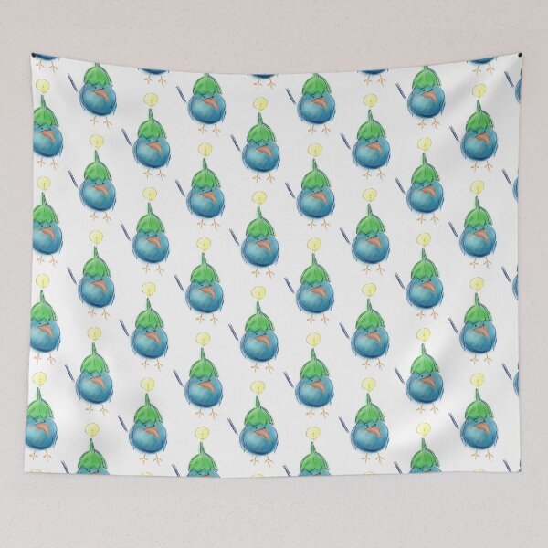 Item preview, a bird with an eggplant hat designed and sold by reyhanartstudio.