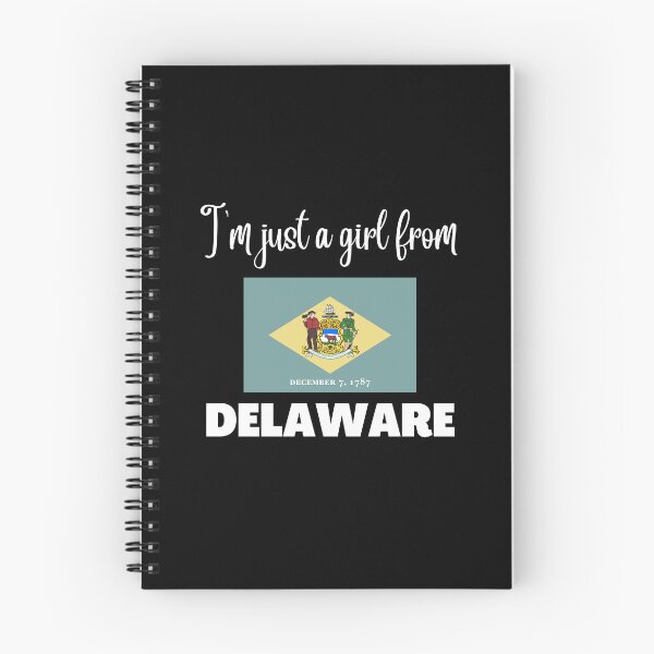 Item preview, I’m just a girl from Delaware- State pride design for women and girls designed and sold by DesignsByDaddy.