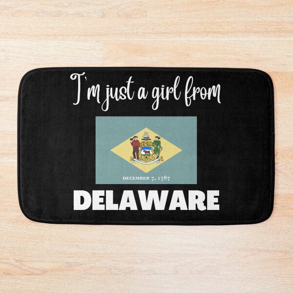 Item preview, I’m just a girl from Delaware- State pride design for women and girls designed and sold by DesignsByDaddy.