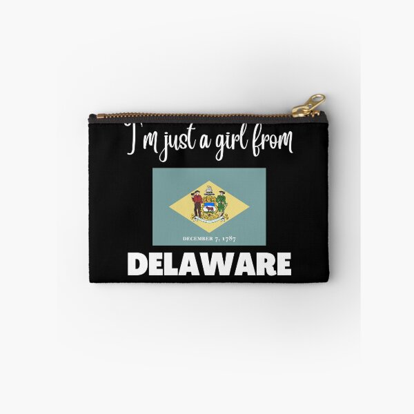 Item preview, I’m just a girl from Delaware- State pride design for women and girls designed and sold by DesignsByDaddy.