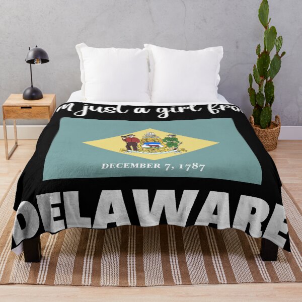 Item preview, I’m just a girl from Delaware- State pride design for women and girls designed and sold by DesignsByDaddy.