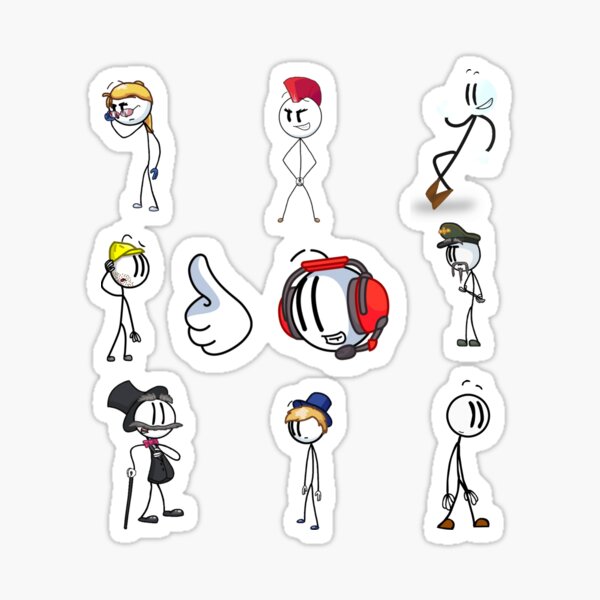  Dance Video Distraction Stickmin Stickman Henry Markiplier Meme  Game - Sticker Graphic - Vinyl Waterproof Sticker Decal Car Laptop Wall  Window Bumper Sticker : Sports & Outdoors