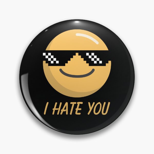 Item preview, Sarcastic Funny Emoticon Smiley Face I Hate You designed and sold by knapst.