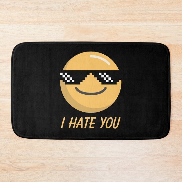 Item preview, Sarcastic Funny Emoticon Smiley Face I Hate You designed and sold by knapst.