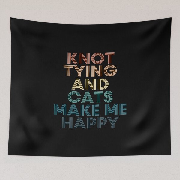 Item preview, Hacer nudos y los gatos me hacen feliz designed and sold by kindxinn.