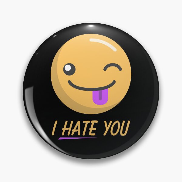 Item preview, Humor Funny Emoticon Smiley Face I Hate You designed and sold by knapst.