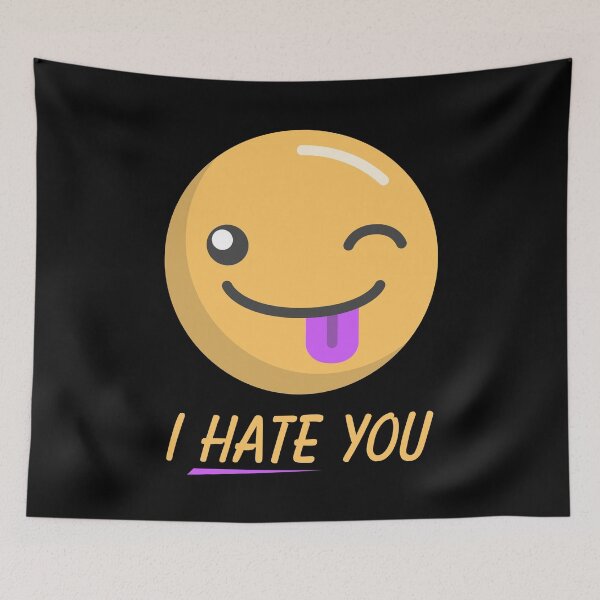 Item preview, Humor Funny Emoticon Smiley Face I Hate You designed and sold by knapst.