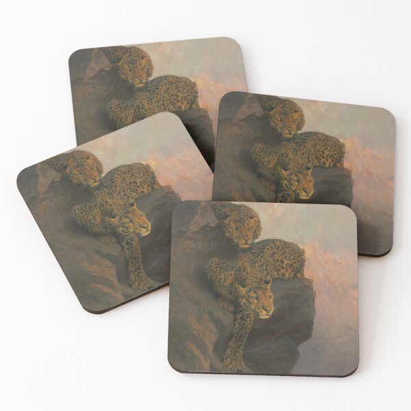 Item preview, Leopards on the Lookout | Arthur Wardle | Animal Nature Art designed and sold by CJET.
