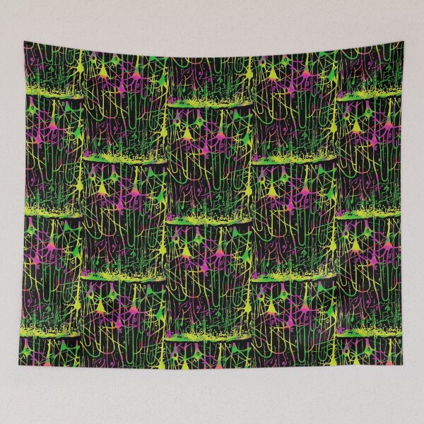 Item preview, Dark Version of Neuron Pyramidal Cells Drawing by Santiago Ramon Y Cajal designed and sold by ScienceSource.