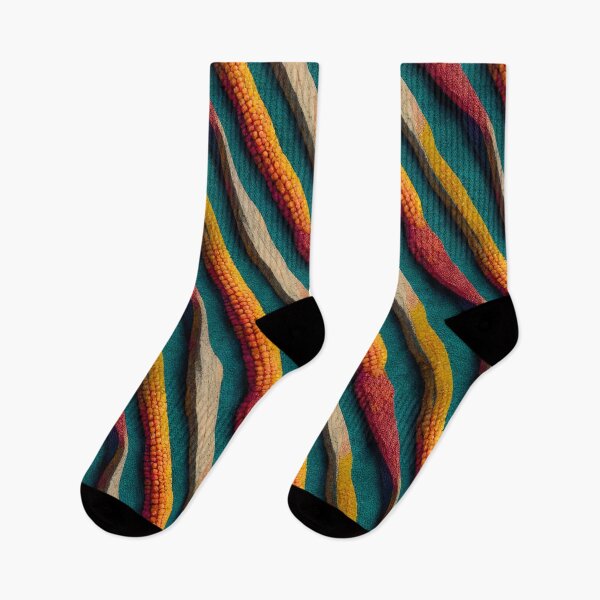 Item preview, 3D Fantasy Colourful Corn in Wavy Diagonal Pinstripe Pattern designed and sold by yennyz.