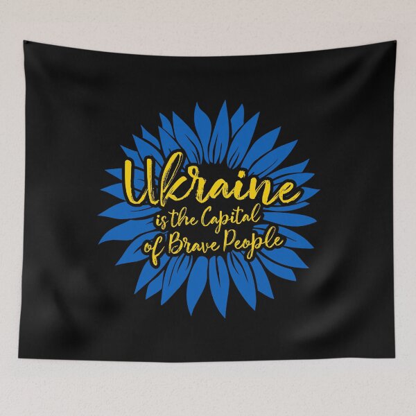 Item preview, Sunflower Ukraine is the Capital of Brave People Ukrainian Support designed and sold by lxmag.