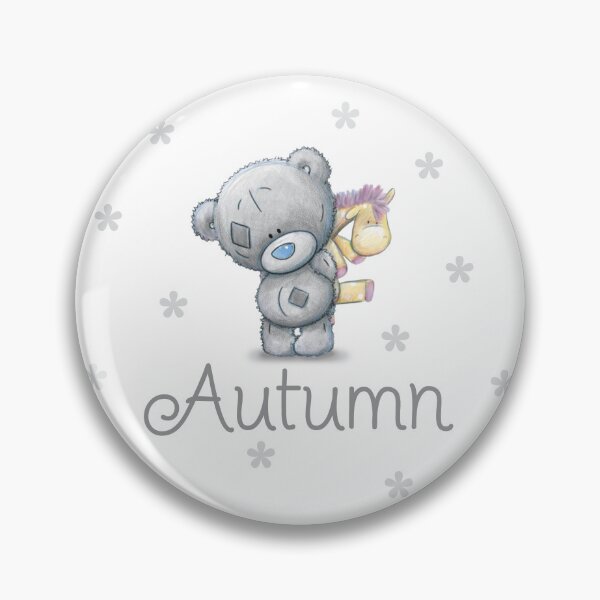 Item preview, CUSTOM Grey Teddy Bear Custom Gifts for Child Name Autumn designed and sold by AuraTherapeia.