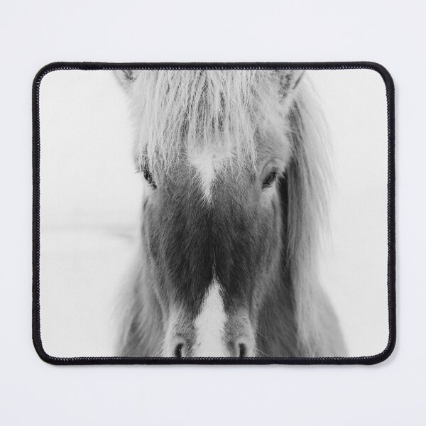 Item preview, Icelandic Horse Portrait, black and white designed and sold by Amy Brinkman.