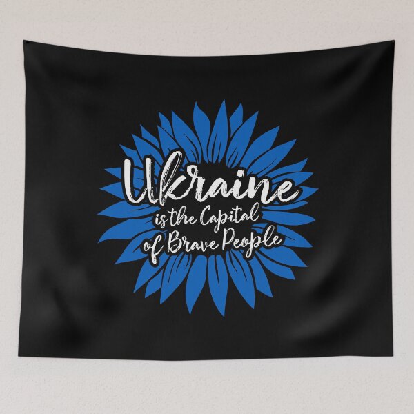 Item preview, Support Ukraine is the Capital of Brave People Sunflower Ukrainian designed and sold by lxmag.