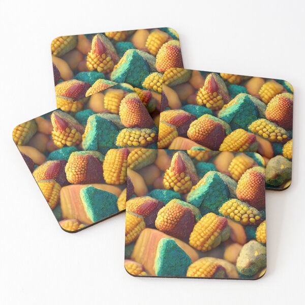 Item preview, 3D Fantasy Colourful Bunch of Corn and Rocks Pattern designed and sold by yennyz.
