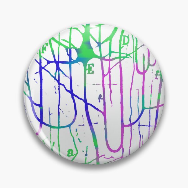 Item preview, Neuron Pyramidal Cells Drawing by Santiago Ramon Y Cajal designed and sold by ScienceSource.