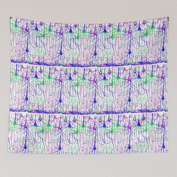 Item preview, Neuron Pyramidal Cells Drawing by Santiago Ramon Y Cajal designed and sold by ScienceSource.