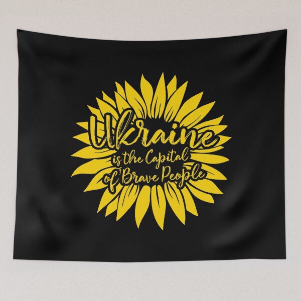 Item preview, Ukraine is the Capital of Brave People Sunflower Ukrainian Support designed and sold by lxmag.