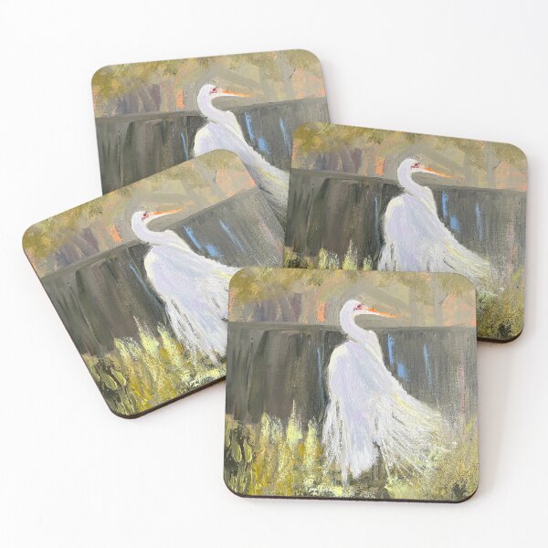 Item preview, Glowing Egret designed and sold by TrishGoberArt.