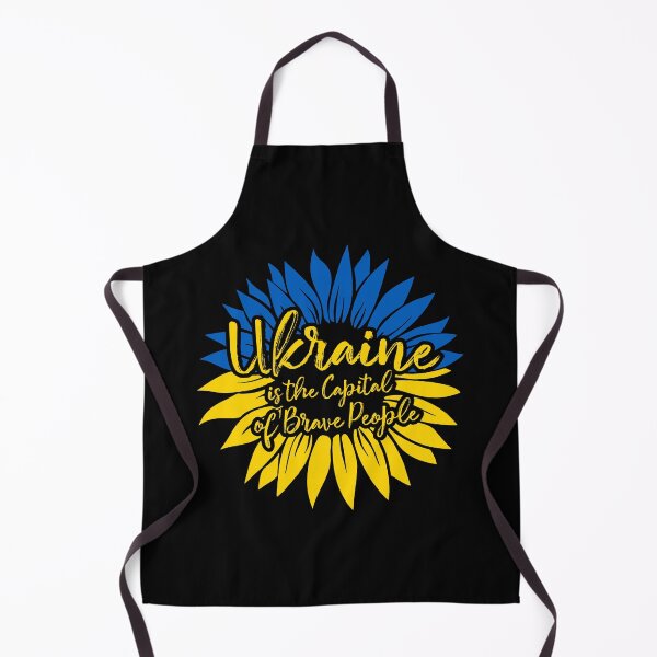 Item preview, Ukrainian Support Ukraine is the Capital of Brave People Sunflower Flag designed and sold by lxmag.