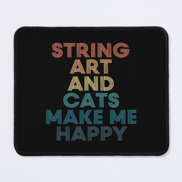 Item preview, String Art And Cats Make Me Happy designed and sold by kindxinn.