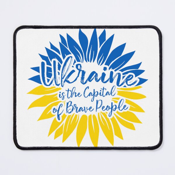 Item preview, Support Ukraine is the Capital of Brave People Flag Ukrainian Sunflower designed and sold by lxmag.