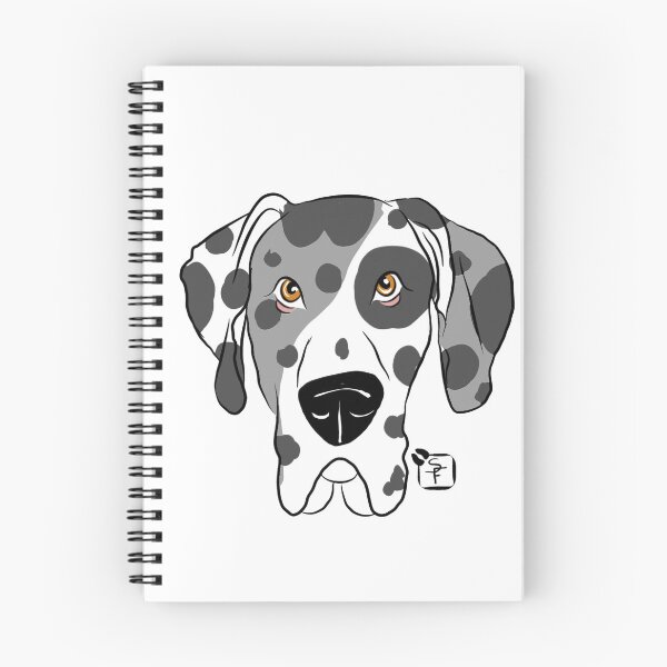 Item preview, Merle Great Dane Dog Face designed and sold by SonneFaunArt.
