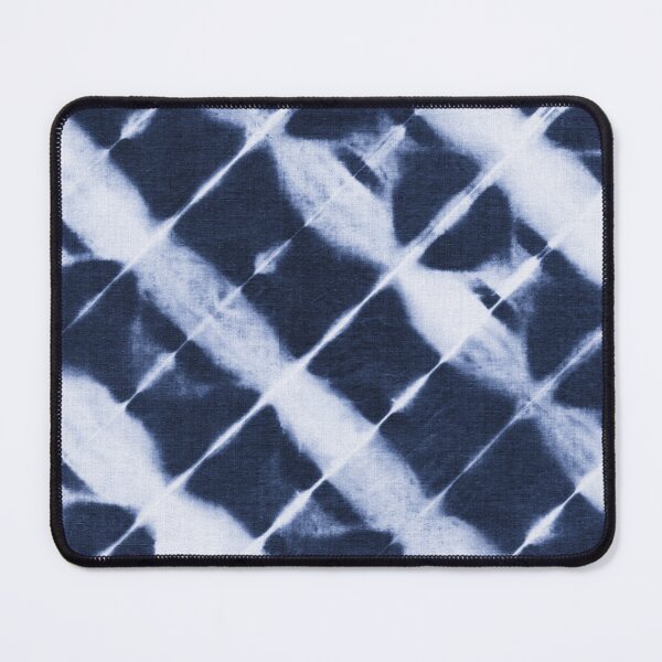 Item preview, Diagonal indigo tie dyed stripes designed and sold by marufemia.