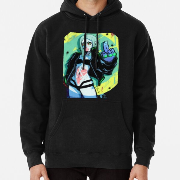 Rebecca - Cyberpunk Anime Girl Unisex AOP Hoodie