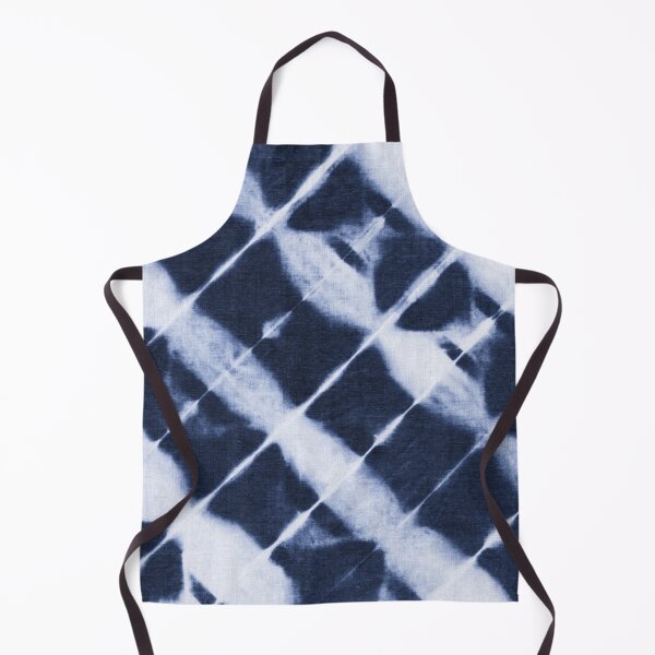 Item preview, Diagonal indigo tie dyed stripes designed and sold by marufemia.