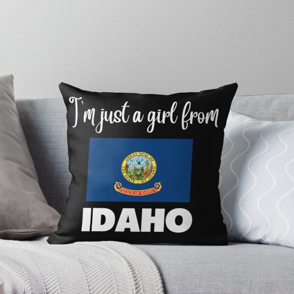 Item preview, I’m just a girl from Idaho- State pride design for women and girls designed and sold by DesignsByDaddy.