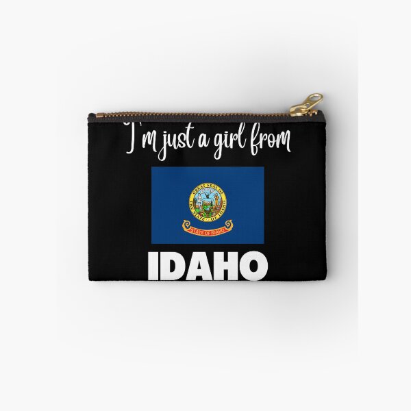 Item preview, I’m just a girl from Idaho- State pride design for women and girls designed and sold by DesignsByDaddy.