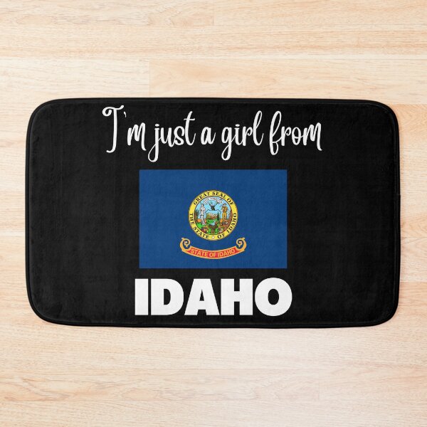 Item preview, I’m just a girl from Idaho- State pride design for women and girls designed and sold by DesignsByDaddy.