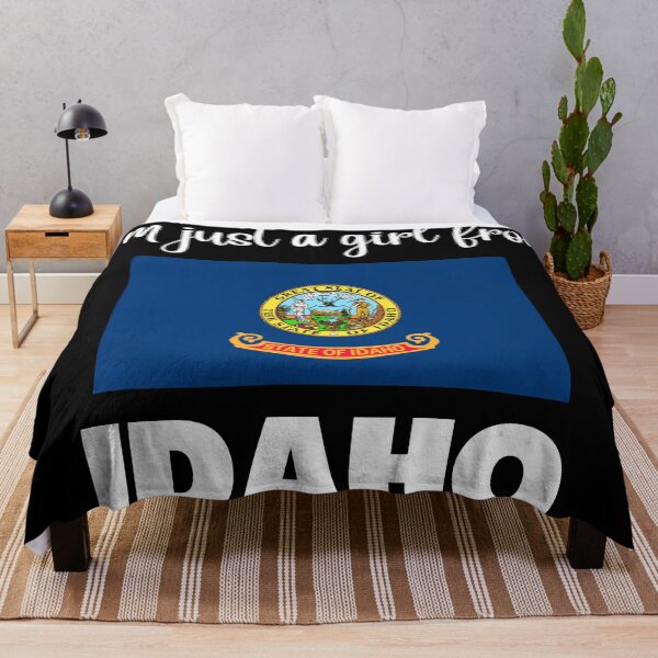 Item preview, I’m just a girl from Idaho- State pride design for women and girls designed and sold by DesignsByDaddy.