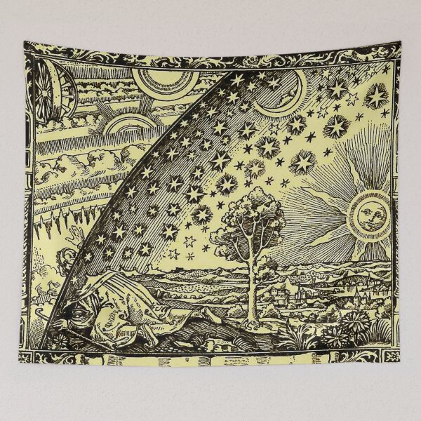 Artikelvorschau, HD. Flammarion-Holzschnitt (1888) Kosmisches Design entworfen und verkauft von MINDTHECHERRY.