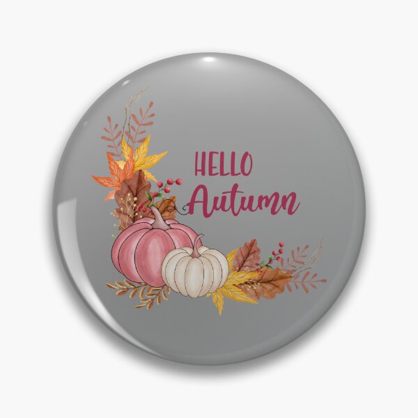 Item preview, Hello_Autumn ,Fall Pumpkin Ghost October Skeleton Creepy Leaf Trick Or Treat Thanksgiving Season Goth Gothic designed and sold by NAZIMNADIR.
