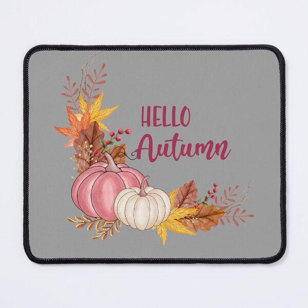 Item preview, Hello_Autumn ,Fall Pumpkin Ghost October Skeleton Creepy Leaf Trick Or Treat Thanksgiving Season Goth Gothic designed and sold by NAZIMNADIR.