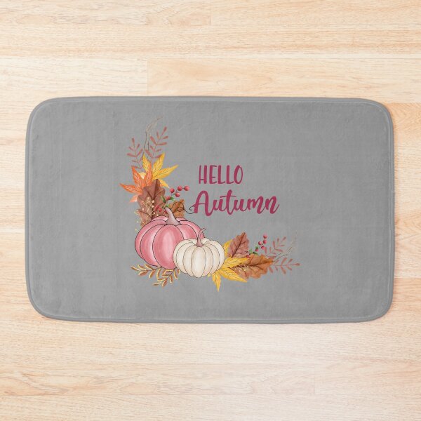 Item preview, Hello_Autumn ,Fall Pumpkin Ghost October Skeleton Creepy Leaf Trick Or Treat Thanksgiving Season Goth Gothic designed and sold by NAZIMNADIR.