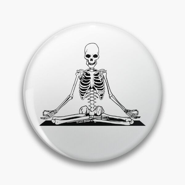 Item preview, MEDITATING YOGA SKELETON designed and sold by ZhacoysDesignz.